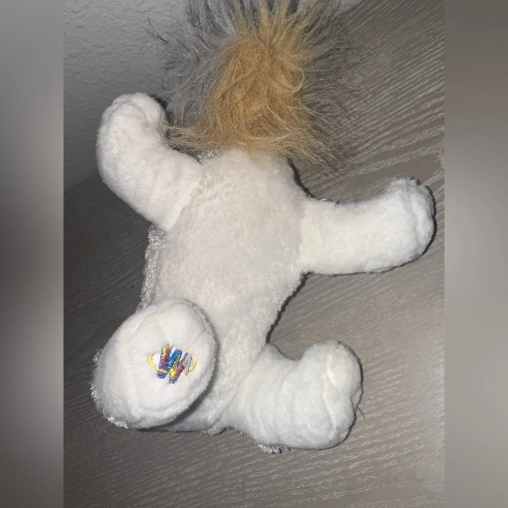 Plush Gray & White Schnauzer Dog GANZ Plush Stuffed Animal Webkinz - Picture 2 of 6